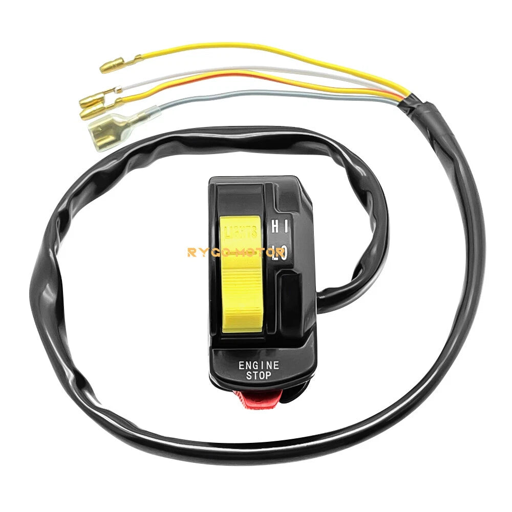 Left Handlebar Kill Stop Headlight Switch for Suzuki Quadrunner 185 (1985–1988)