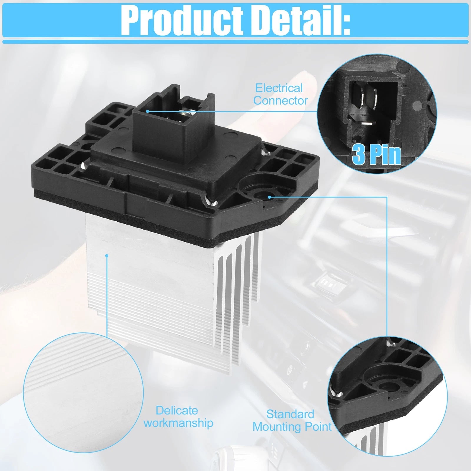 HVAC Heater Blower Motor Resistor for Hyundai Elantra (2007–2012)