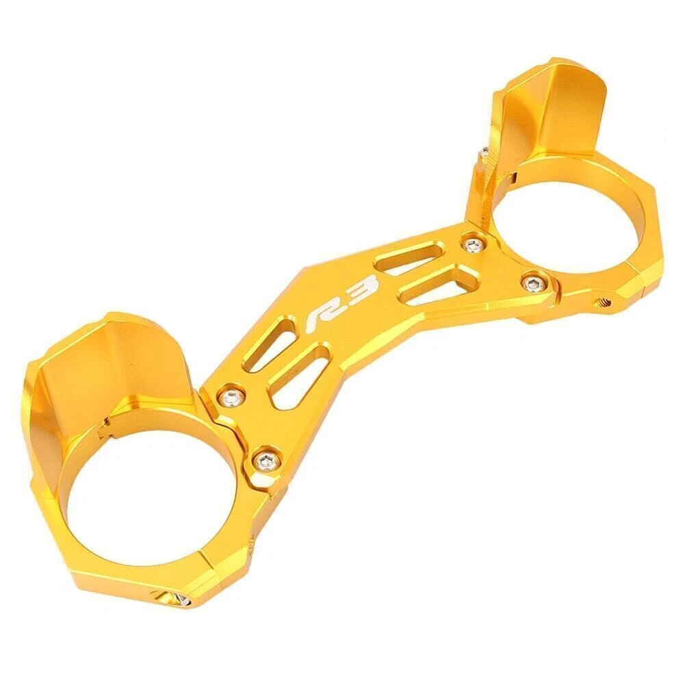 CNC Balance Shock Front Fork Bracket for Yamaha YZF R25 R3 (2015–2016) Gold