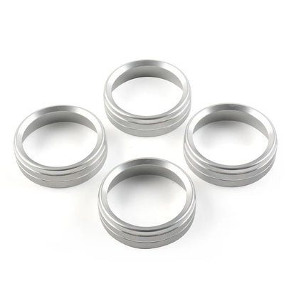 Air Conditioner Switch Button Ring Knob Trim for Ford F150 XLT (2015–2020) Silver