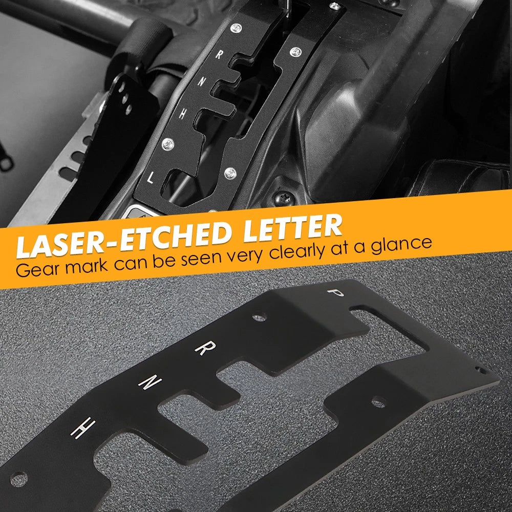 Shifter Gate Plate Panel & Knob Handle for Can-Am Maverick X3 R RR (2017–2023)