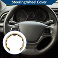 PU Artificial Leather Steering Wheel Cover for Universal Vehicles (14.96")