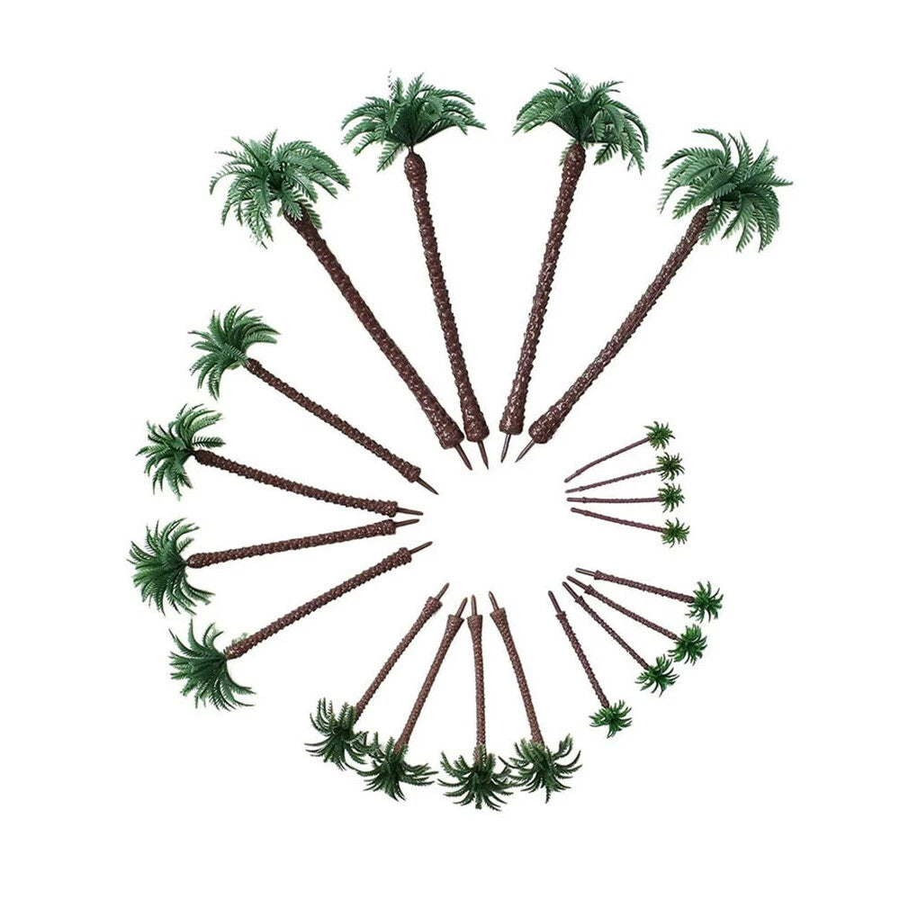 20pcs Palm Tree Models for DIY Miniature Garden Scenery