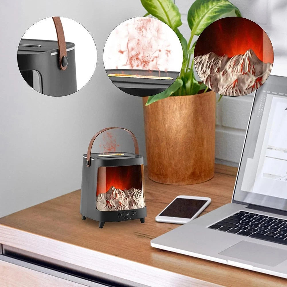 7 Color LED Humidifier for Aromatherapy Fireplace Effect