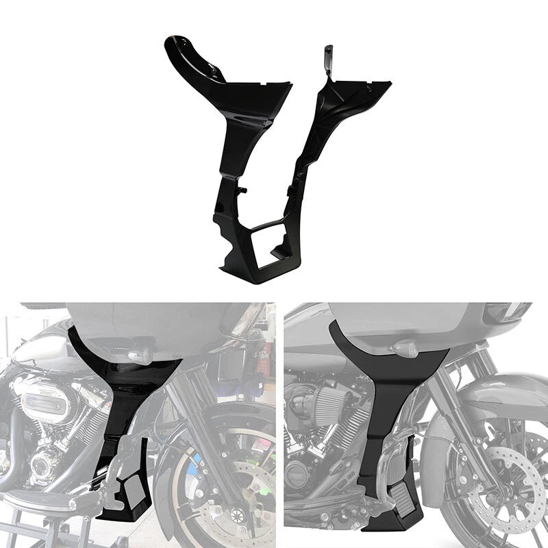 Unpainted Black Fairing Spoilers Cover for Harley Road Glide (2017–2023)