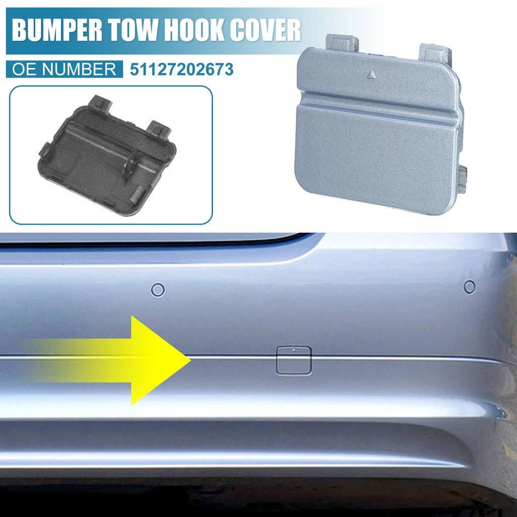 Tow Hook Cover Rear Replacement for BMW 3 Series E90 E91 (2009–2012)