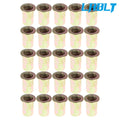 100 Pcs M6 Metric Rivet Nut Flat Head Insert Nutsert