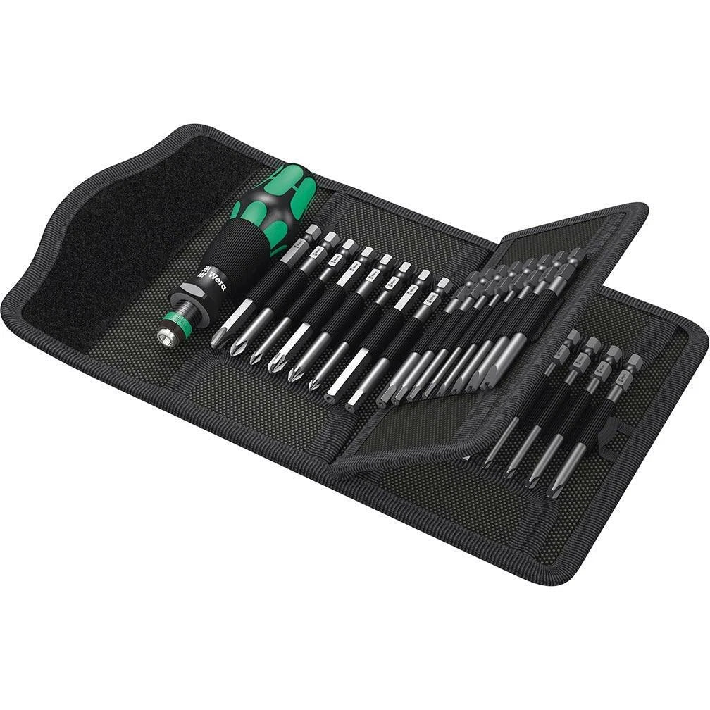 Set of 33 Wera Kraftform Kompakt 62 Bitholding Screwdriver Pouch
