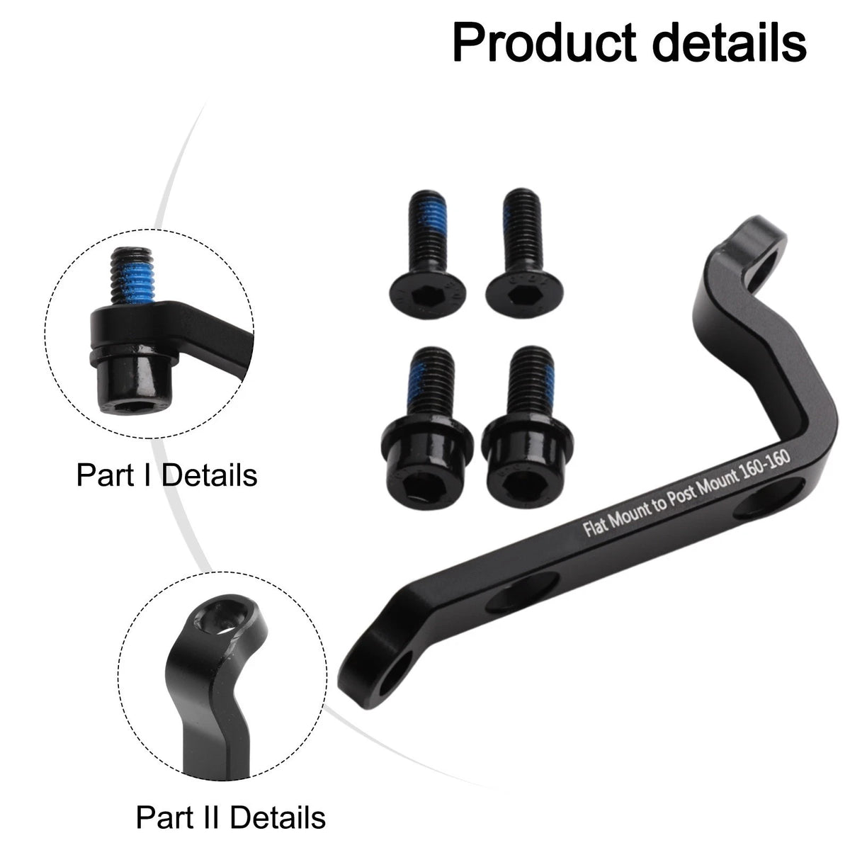 160mm Brake Caliper Adapter for Flat Mount Frame (2015–2023)