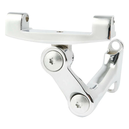 Chrome/Black Adjustable Footboard Mount for Harley Touring (1993–2025)