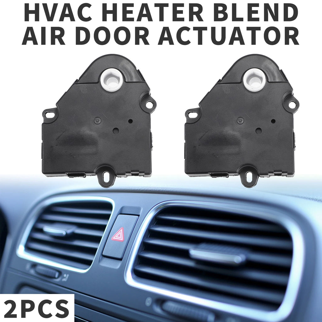2PC HVAC Heater Blend Door Actuator Replacement for Chevrolet Silverado (1999–2002)