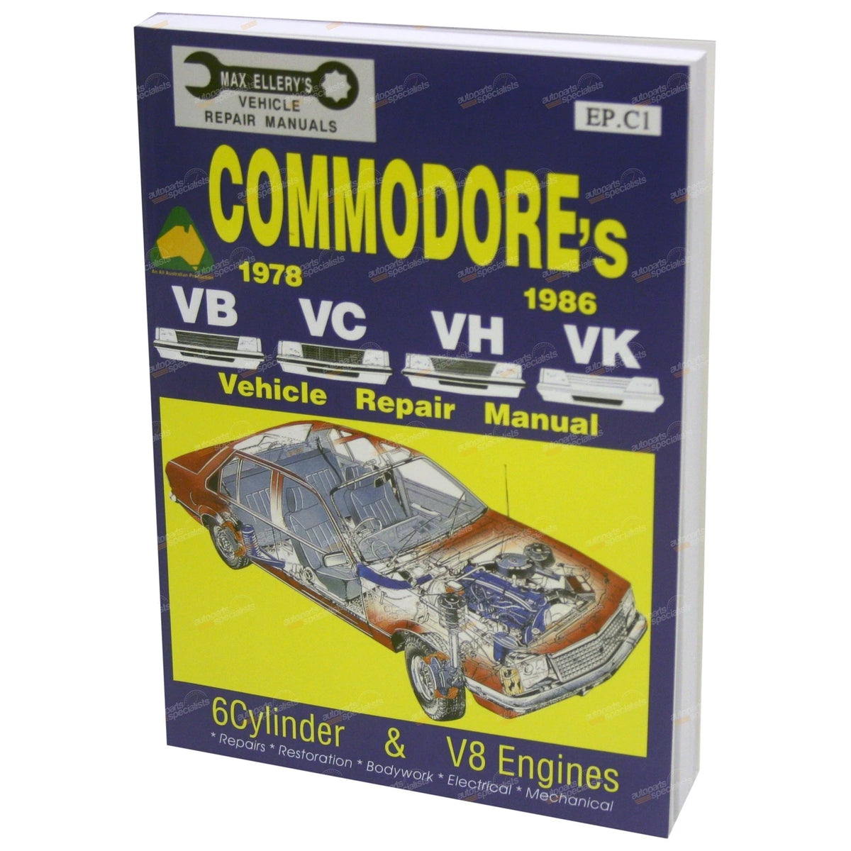 Workshop Repair Manual for Commodore VB VC VH VK (1978–1986)