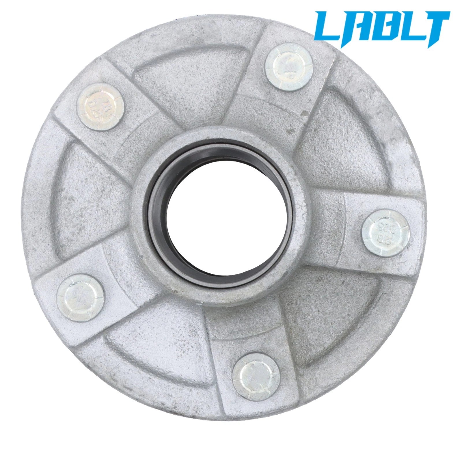 5 on 4.5" Galvanized Trailer Wheel Hub Kit for 2000 lbs Axle (1" Spindle)
