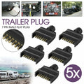 7 Pin AU Flat Trailer Adapter for Caravan Boat RVs