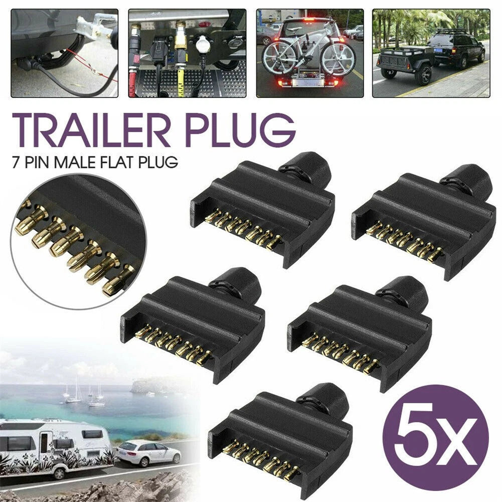 7 Pin AU Flat Trailer Adapter for Caravan Boat RVs