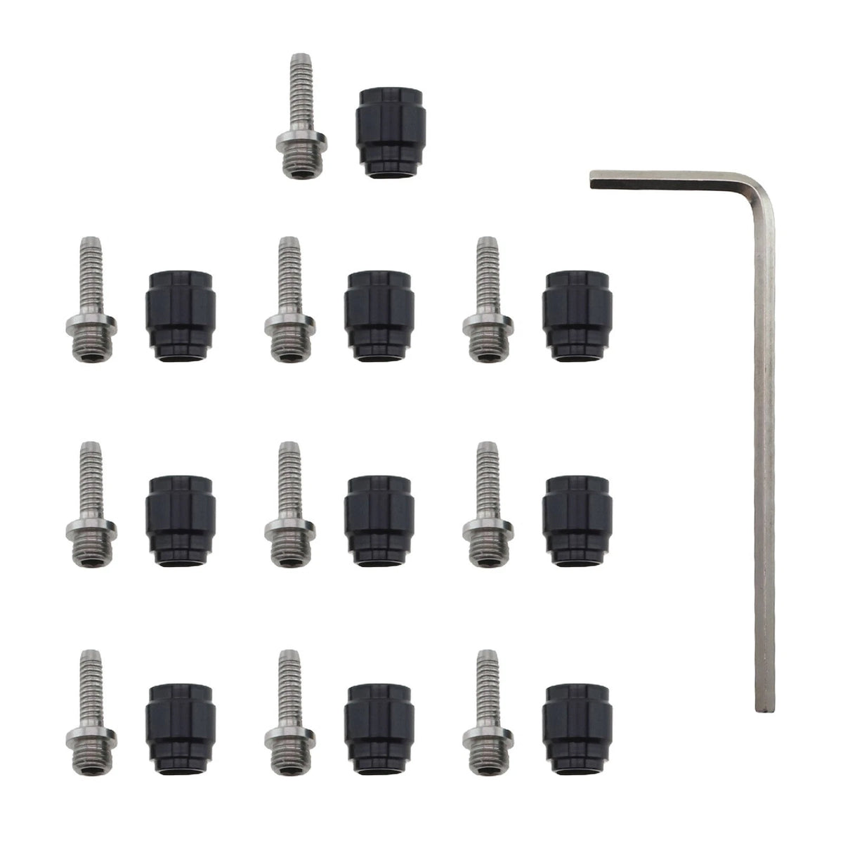 21pcs Set of Outdoor Sport Hose Fitting Kit Insert 11.83.92.3mm Red Silver