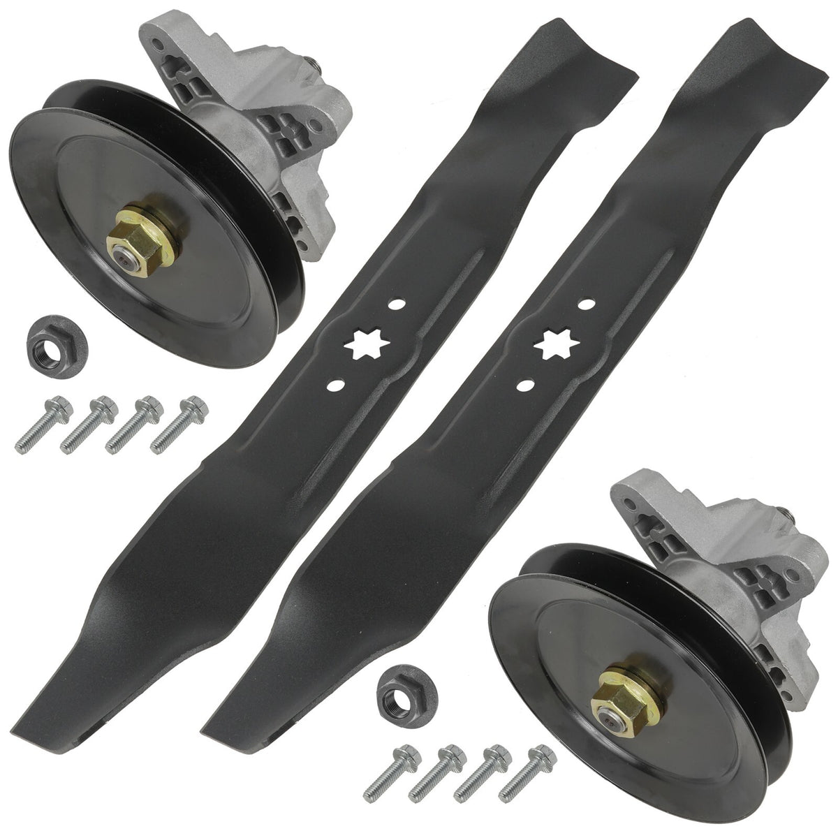 Deck Spindle with Blade Pulley Replacement for Troy-Bilt Pony (2005–2018)