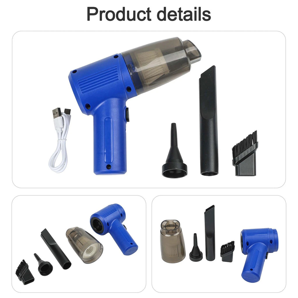 Handheld Wireless Vacuum Cleaner for Car Multi-Functional Cleaning
