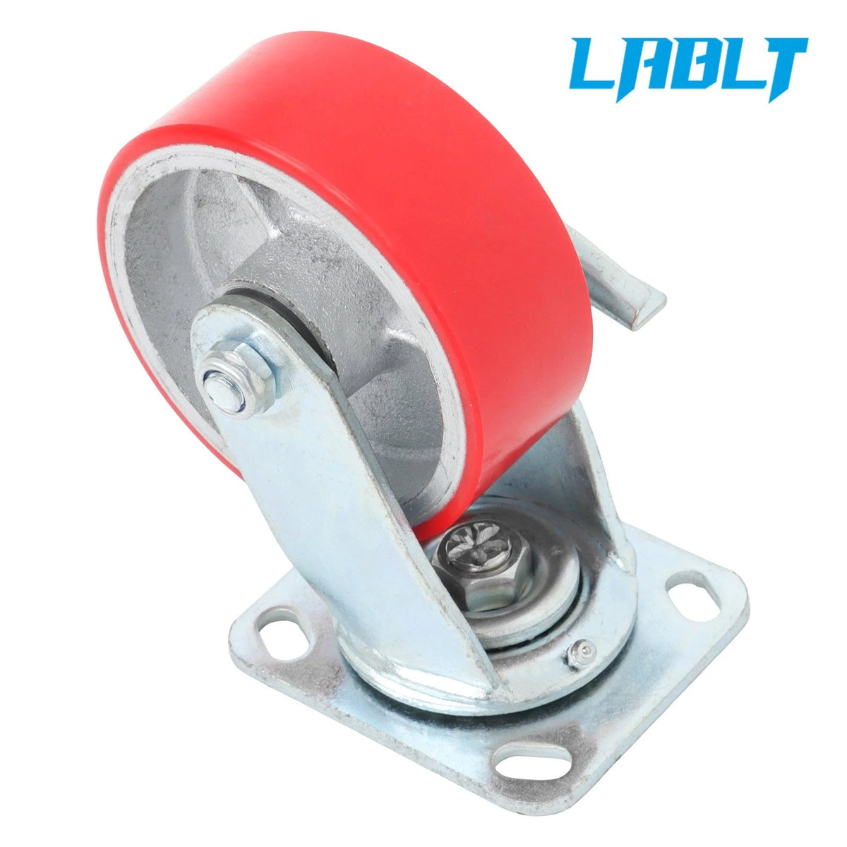 Set of 4 Heavy Duty 5" Universal Casters 360° Swivel with Side Brakes