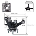 Front Steering Knuckle & Wheel Bearing Hub Assembly for Nissan Versa Note (2014–2019)
