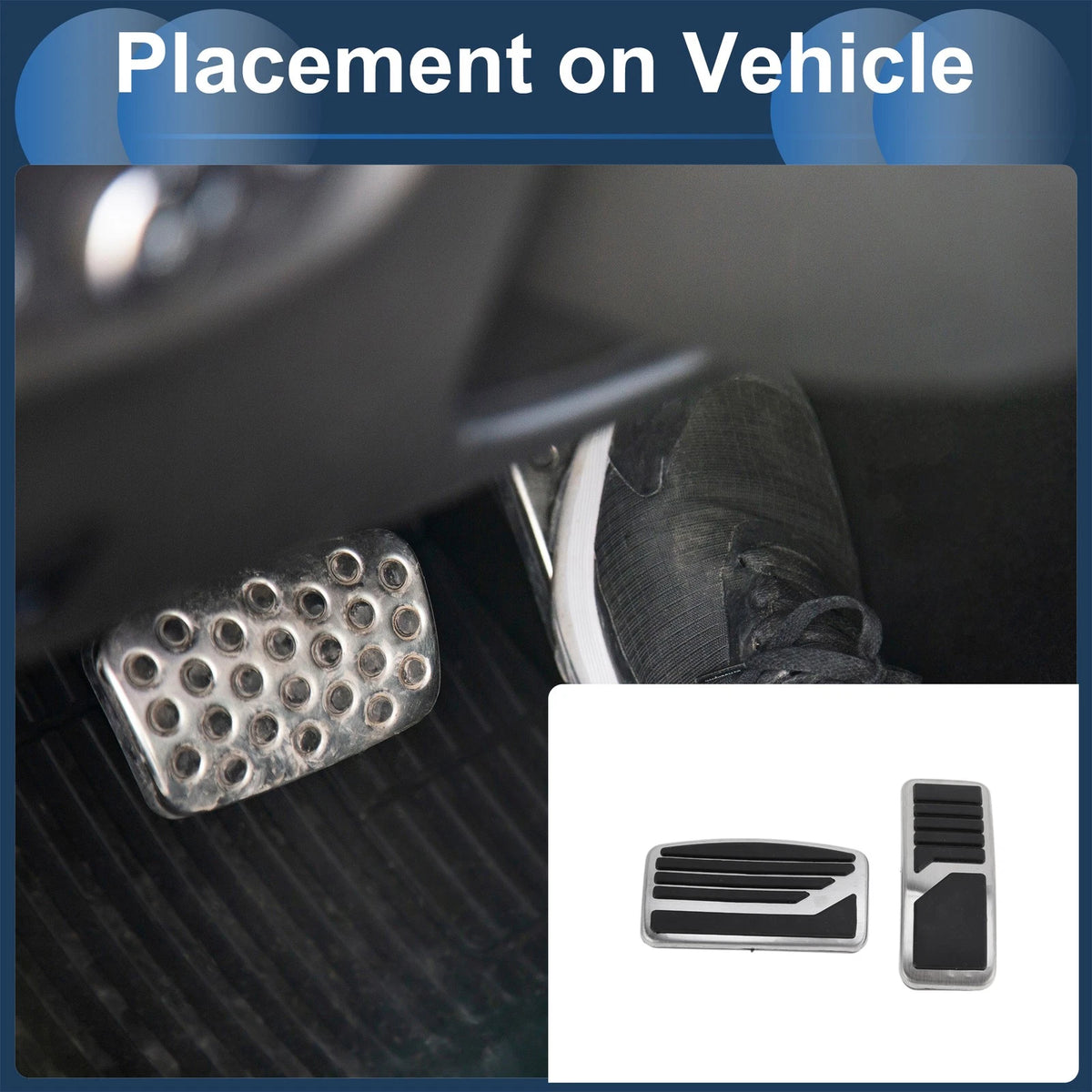 Automatic Footrest Pedals Cover Set for Mitsubishi Outlander (2013–2020)