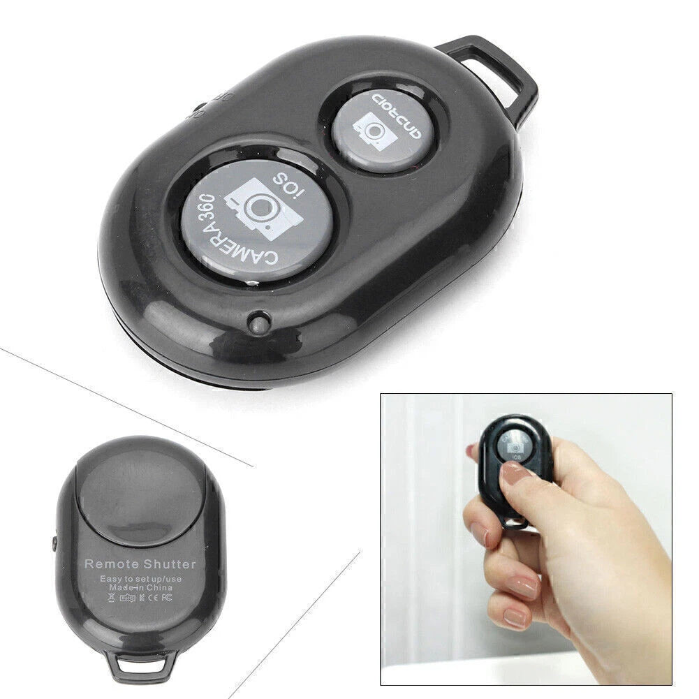 Wireless Bluetooth Remote Control Camera Shutter for Android & iOS Smartphones