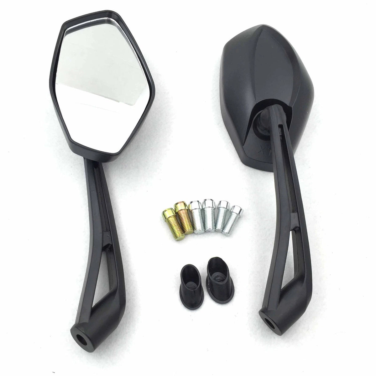 Black Rearview Mirrors 8mm 10mm for Suzuki B-King SFV650 (2008–2018)