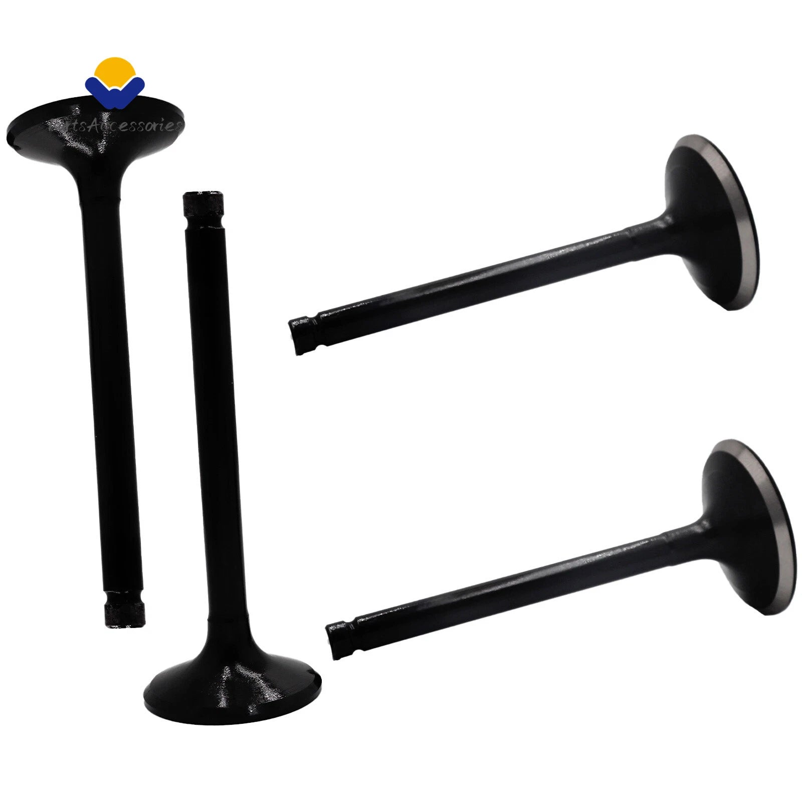 2X Exhaust and Intake Valve for Yamaha XV 750 700 Virago (1984–1997)