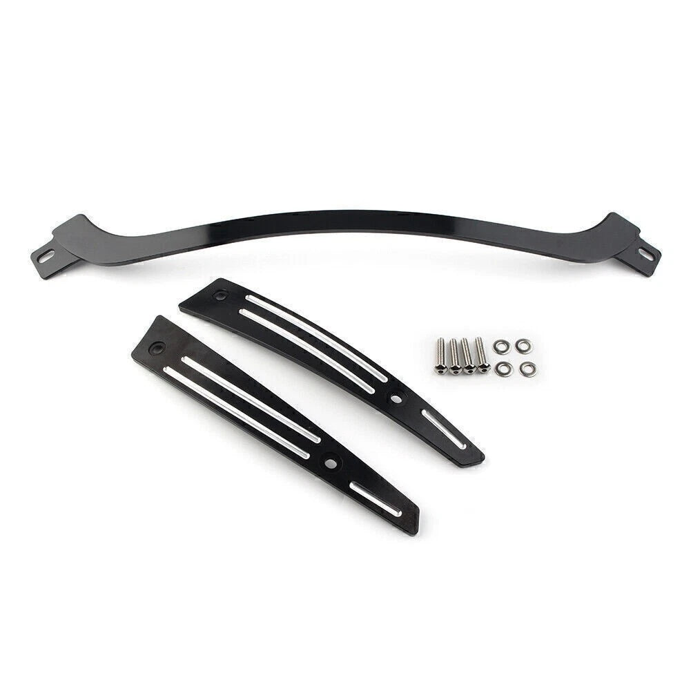 Split Windshield Trim Kit for Harley Touring Road Glide FLTRX (2015–2017) Black
