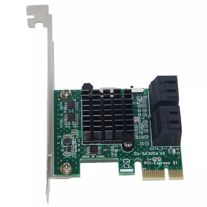 4 Port PCI Express SATA 3.0 Extender Card Adapter PCI-E X1/X4/X8/X16