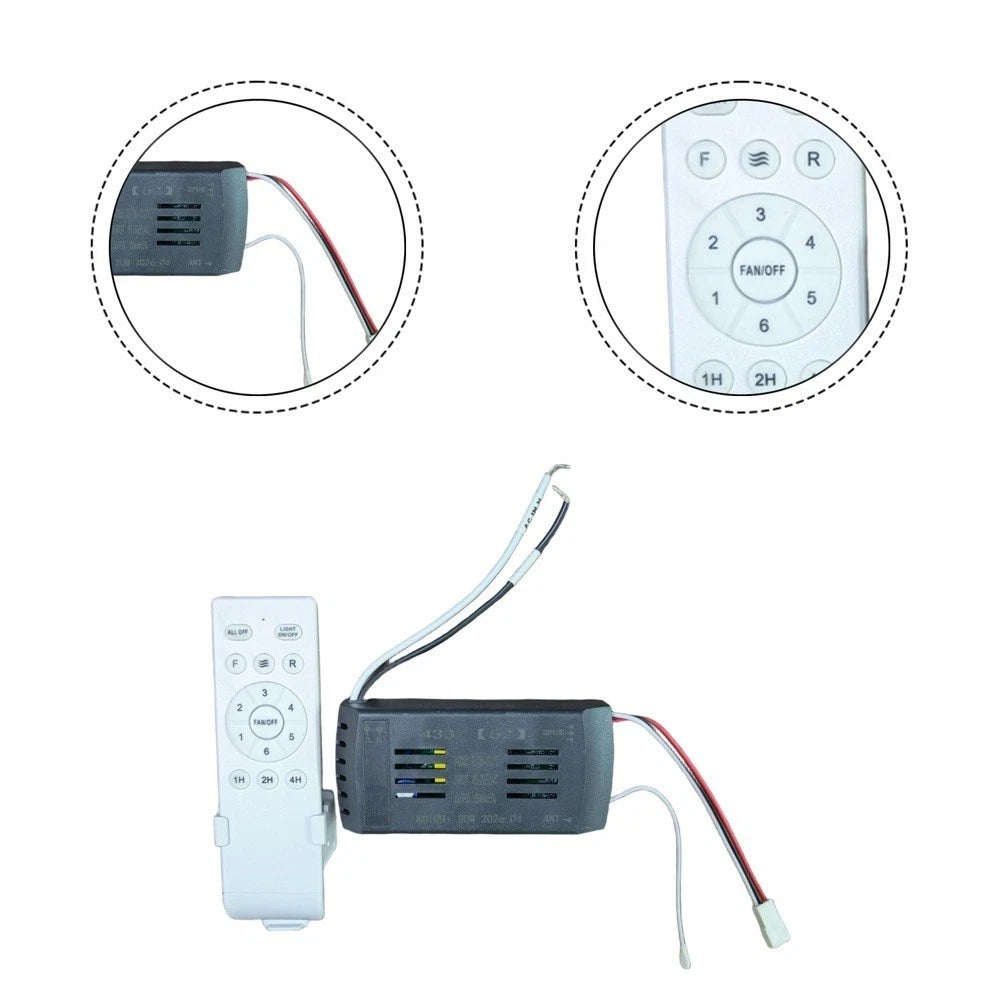 Remote Control System for 52 Inch DC Ceiling Fans (110V, 24V DC Motor)