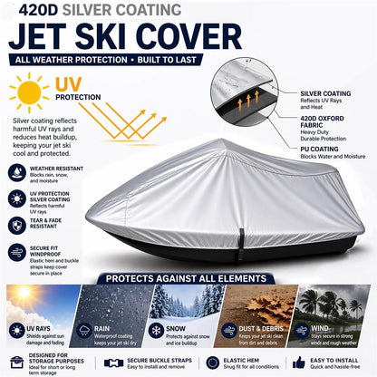 Jet Ski Cover for Sea Doo GTI SE (2017) 420 Denier