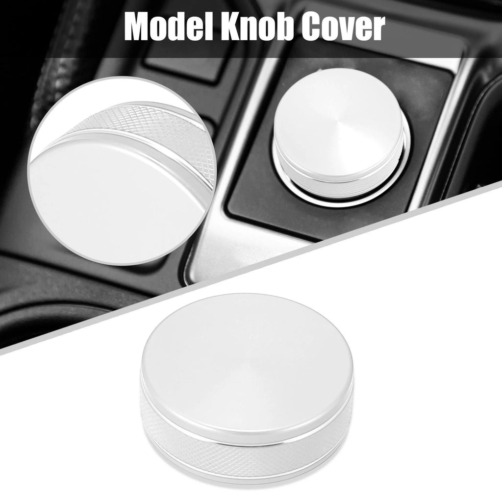 Model Knob Cover Replacement for Subaru Forester Impreza 2019-2021 Silver Tone
