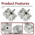 Set of 2 Front Wheel Hubs for Yamaha Grizzly 350 400 450 (2007–2014) 5ND-F5111-21-00 5ND-F5111-30-00