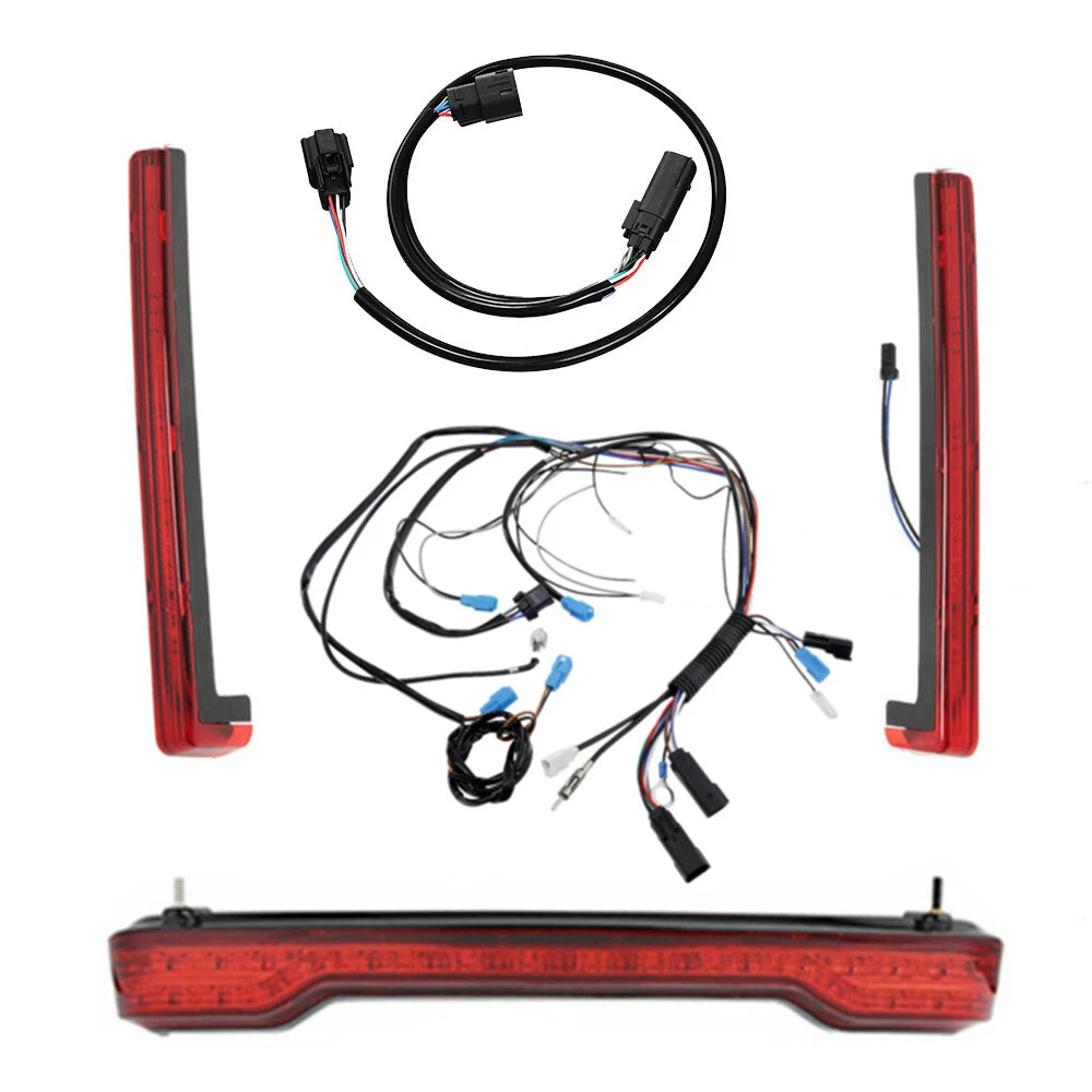 Brake Tail Light Side Markers & Wiring Harness for Harley Touring (2014–2023)