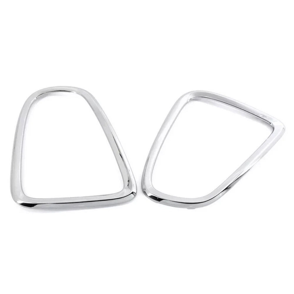 2Pcs Silver Tail Light Cover Trims for BMW Mini Cooper R56 R57 R58 R59 (2007–2014)
