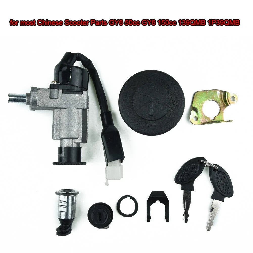 Ignition Motorcycle Switch Lock Set for GY6 139QMB 50/125/150cc Scooter