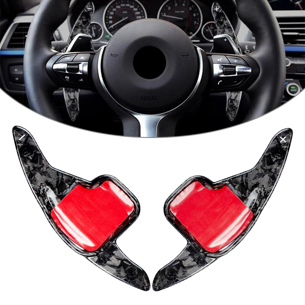 Carbon Fiber Paddle Shifter Extensions for BMW 2 3 4 5 6 7 Series (2012–2023)