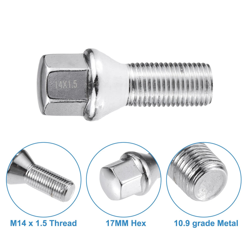 Wheel Bolt Set Replacement for BMW 7 Series E38 (2002–2008) M14x1.5