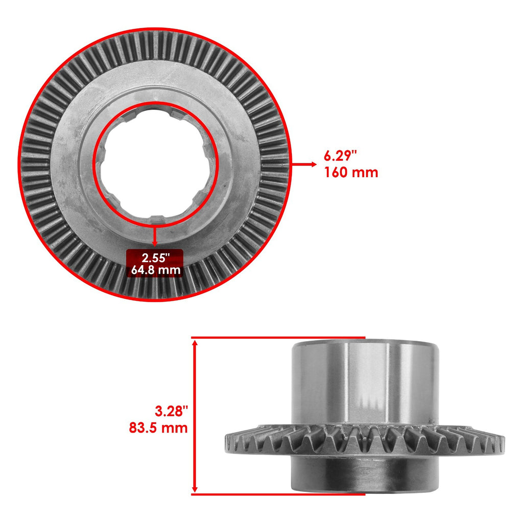 Front Differential Ring and Pinion Replacement for Polaris Ranger EV 2010–2022