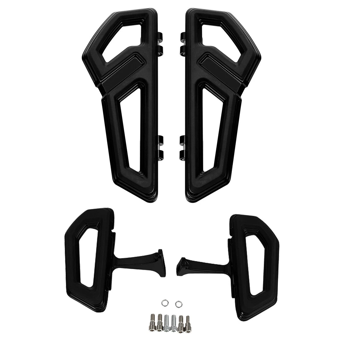 Front & Rear Floorboard Footboards for Harley Electra Glide (2000–2026)