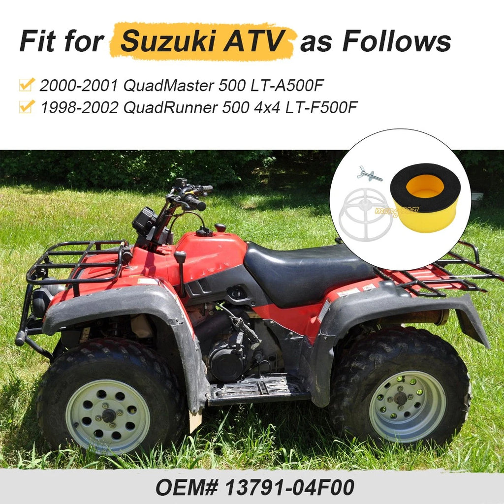 Air Filter & Cage Holder Guide w/Bolt for Suzuki QuadRunner 500 (1998–2002)