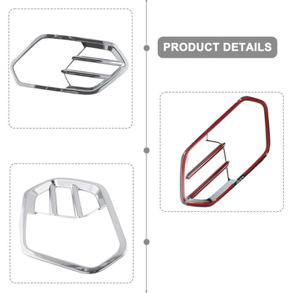 Mirror Polished Chrome Fog Light Lamp Cover Trim for Ford Escape (2013–2019)