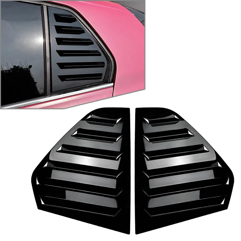 2X Rear Window Side Vent Shutter Louver Cover Trim for VW Golf 8 (2020–2022)