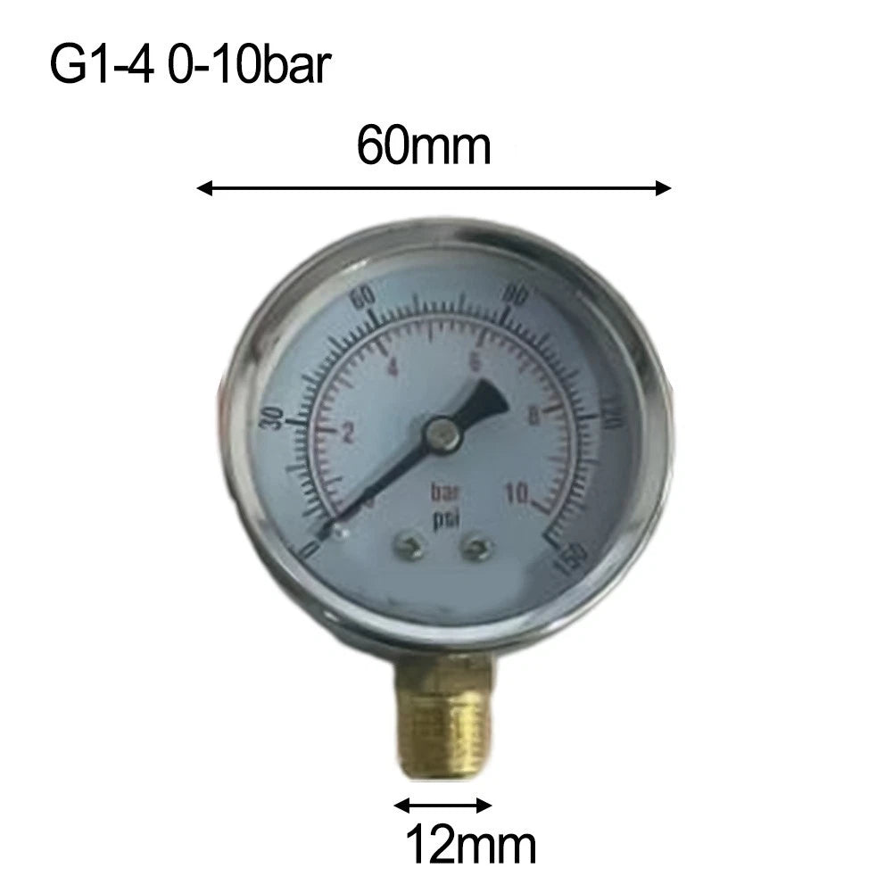 Pressure Gauge for Y60 (0-6 Bar, 0-10 Bar, Dual Unit Display)
