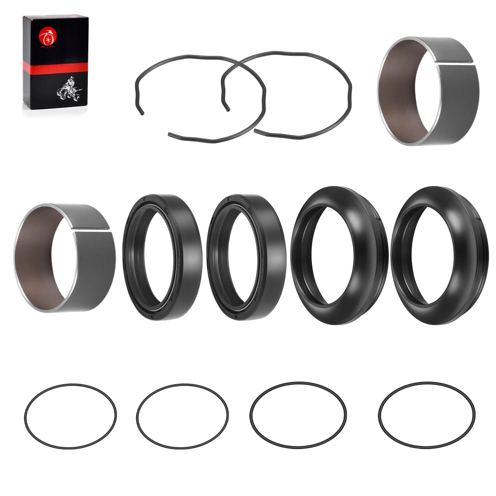 Fork Bushing Dust Oil Seals O-Ring Kit for Suzuki GSXR 1000 (2009–2024)