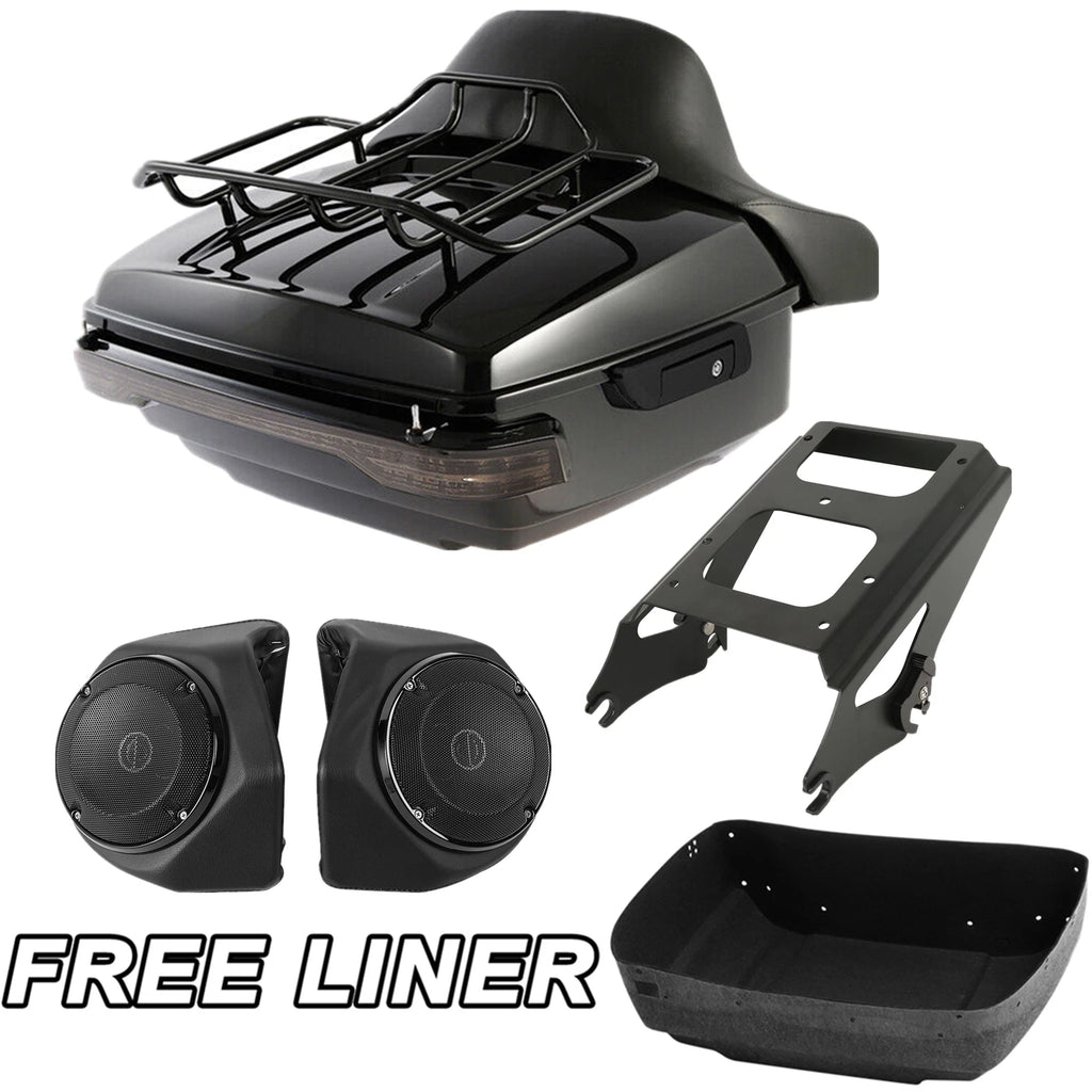 Trunk Pad Mount Rack Light Speaker for Harley Touring (2009–2013)