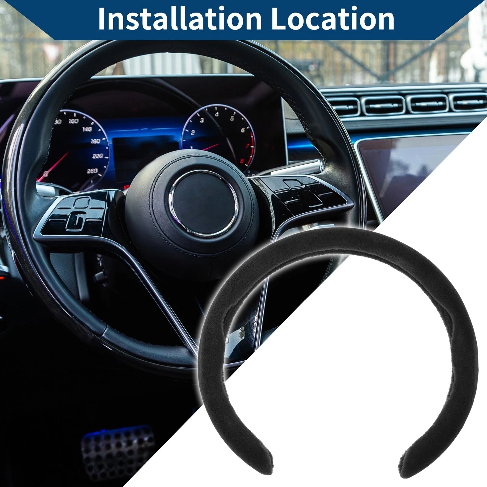 Steering Wheel Cover for ABS Car (14.96")