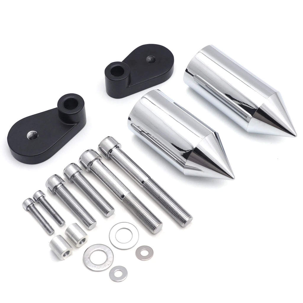 Chrome Spike Frame Slider for Honda CBR1000RR (2006–2016)