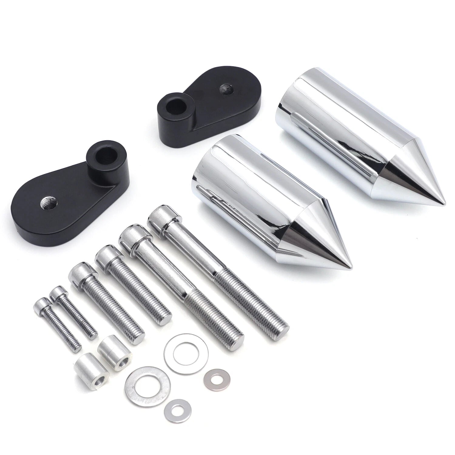 Chrome Spike Frame Slider for Honda CBR1000RR (2006–2016)